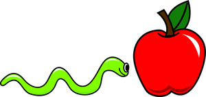 300x141 Apple Worm Clip Art Free Clipart Images 2