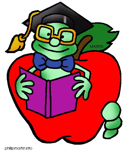 408x498 Animals Clip Art By Phillip Martin, Apple And Worm