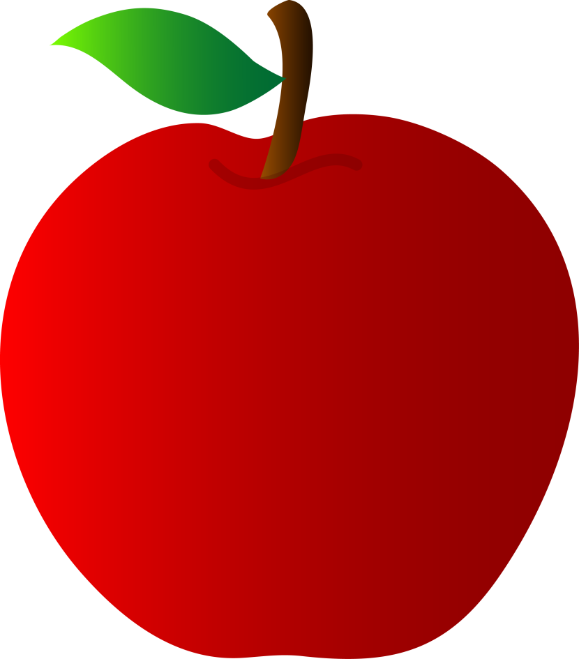 830x945 School Apple Border