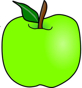 276x297 Green Delicious Apple Clip Art