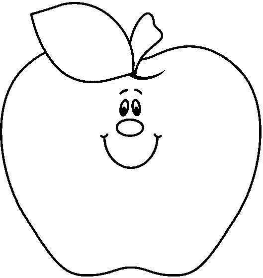 529x558 Apple Clip Art Black And White Clipart Panda