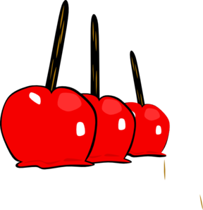 288x298 Yummy Candy Apples Clip Art