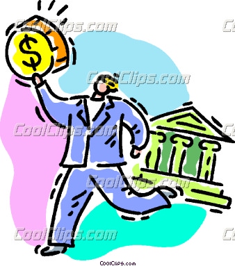 338x383 Bank Loan Clipart