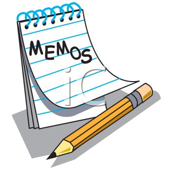 350x350 Memo Pad And Pencil