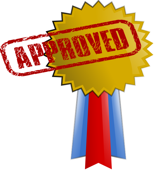 540x595 Approved Clip Art