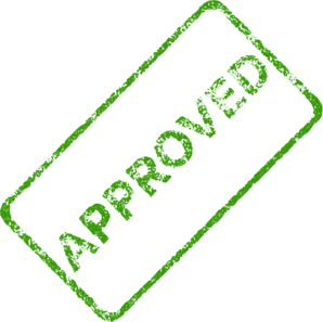 298x297 Faded Approved Stamp Clip Art