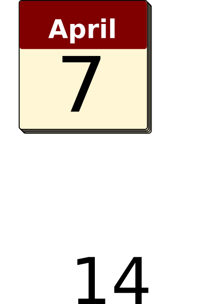 426x597 Calendar April 7 Clip Art