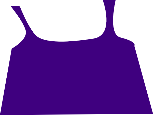 600x451 Apron Wide Purple Clip Art