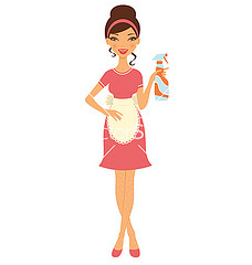 228x240 Pink Apron Clipart