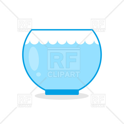 400x400 Empty Aquarium Fish Royalty Free Vector Clip Art Image