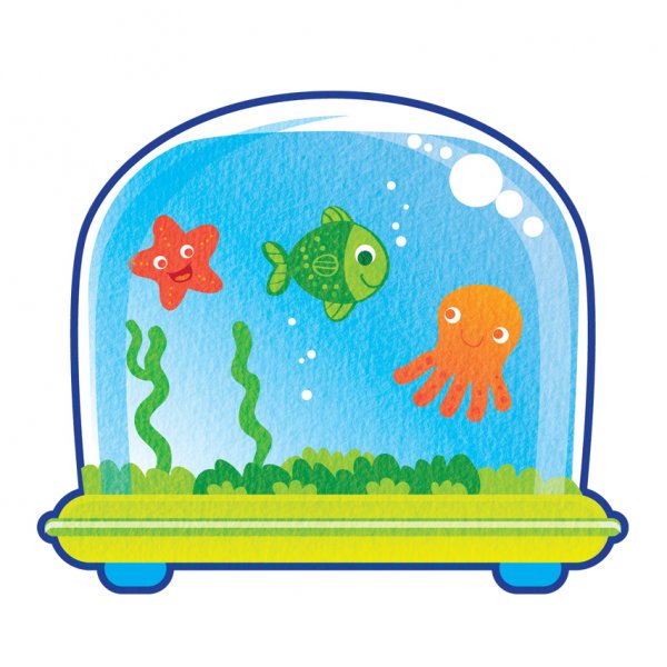 600x600 Aquarium Clipart Fish Drawing