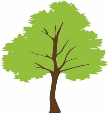 351x368 Tree Vector Image