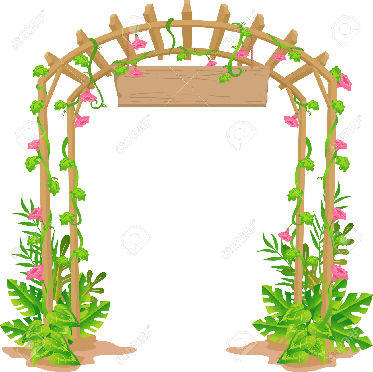 1300x1299 Arch Clipart Gate
