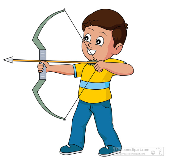 550x524 Man Clipart Archery