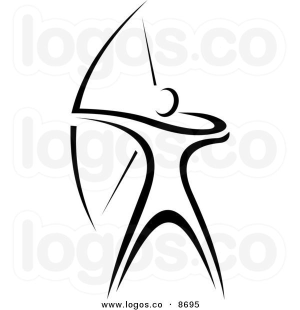 600x620 Logo Clipart Archery