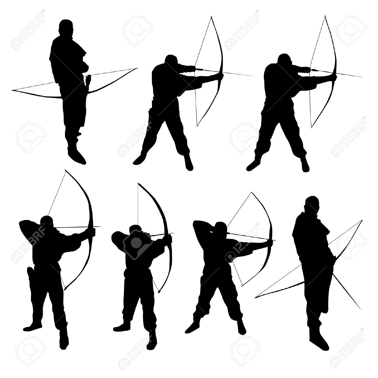 1300x1300 Archer Silhouette Clipart