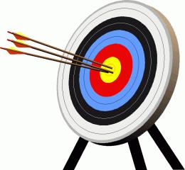 260x240 Animated Archery Clipart Clipartfest