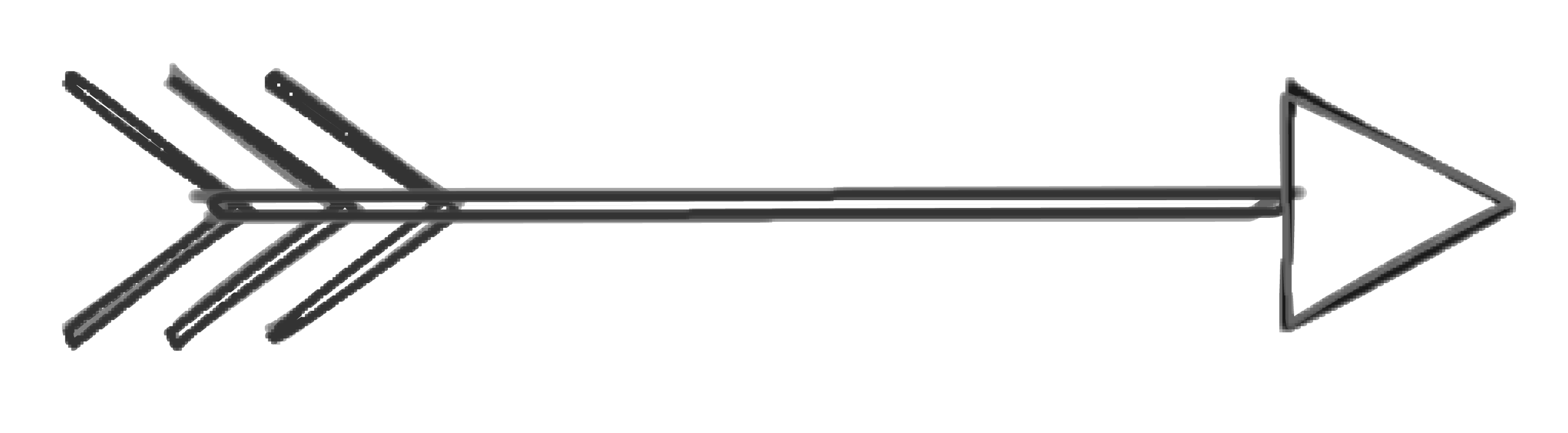 2834x783 Archery Arrow Clipart