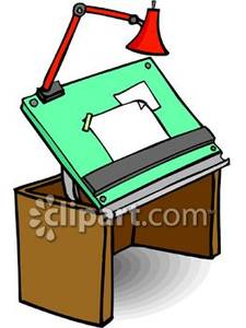 225x300 Desk Clipart Architect