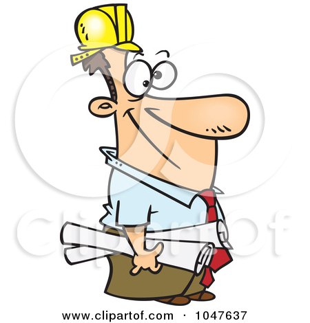 450x470 Royalty Free (Rf) Clip Art Illustration Of A Cartoon Engineer