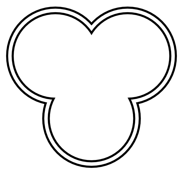 600x570 Trefoil Architectural Clip Art