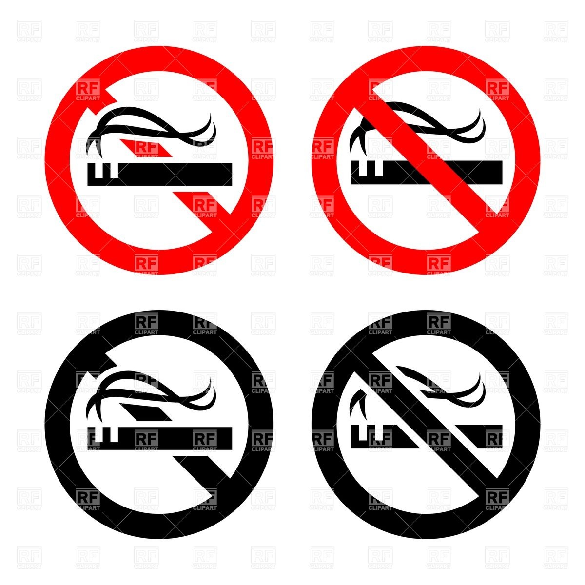 1200x1200 No Smoking Area Symbols Royalty Free Vector Clip Art Image