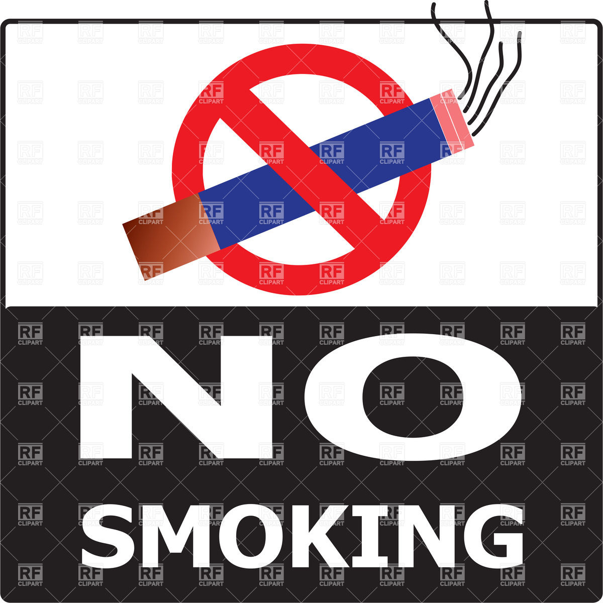 1200x1200 No Smoking Cigarette Area