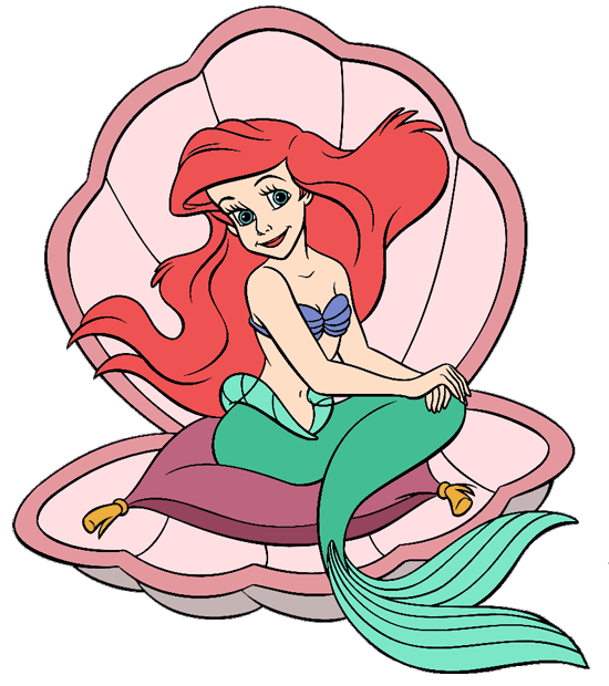550x620 Shell Clipart Ariel