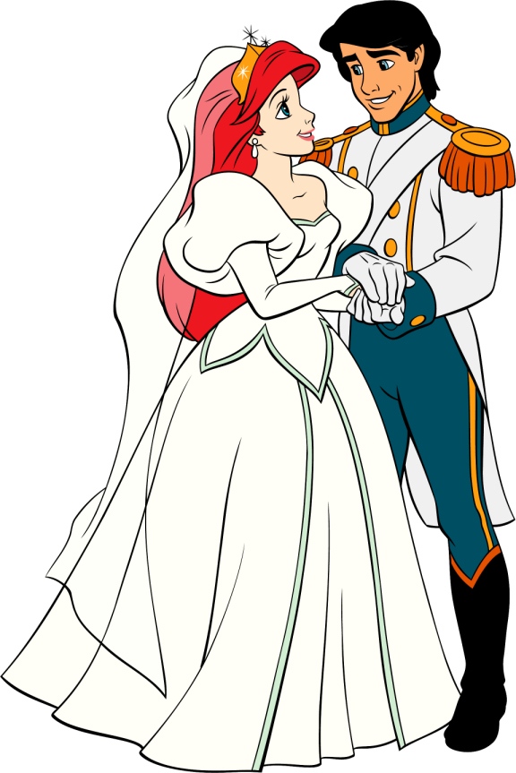 576x863 Ariel Clipart 0 Bride And Groom Clip Art Image