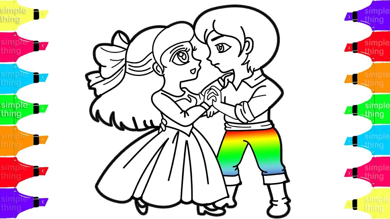 1280x720 How To Draw Ariel Amp Eric The Little Mermaid Coloring Pages