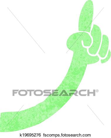 378x470 Clip Art Of Cartoon Monster Arm K19695276