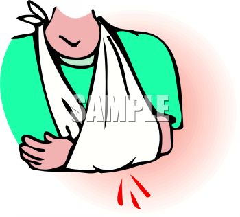 350x316 Royalty Free Clip Art Image Person With Their Arm In A Sling
