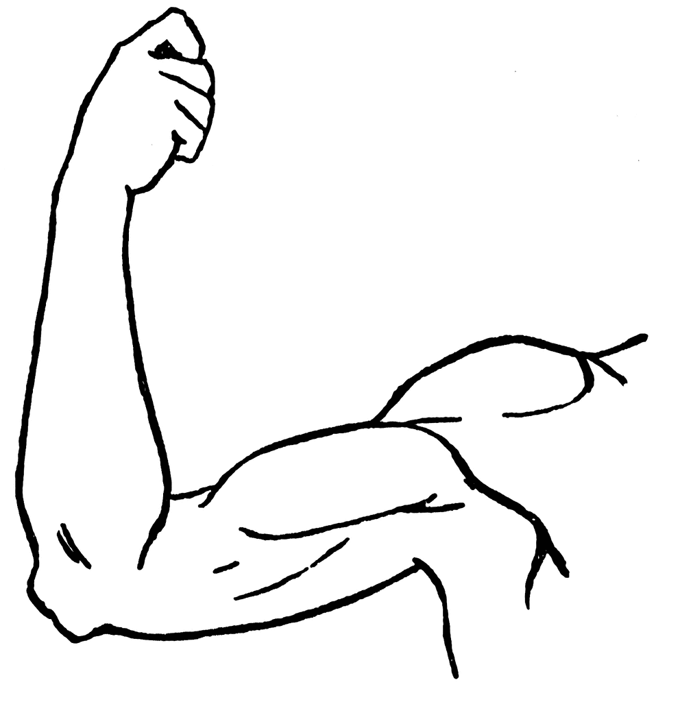 Arm Flexing Clipart