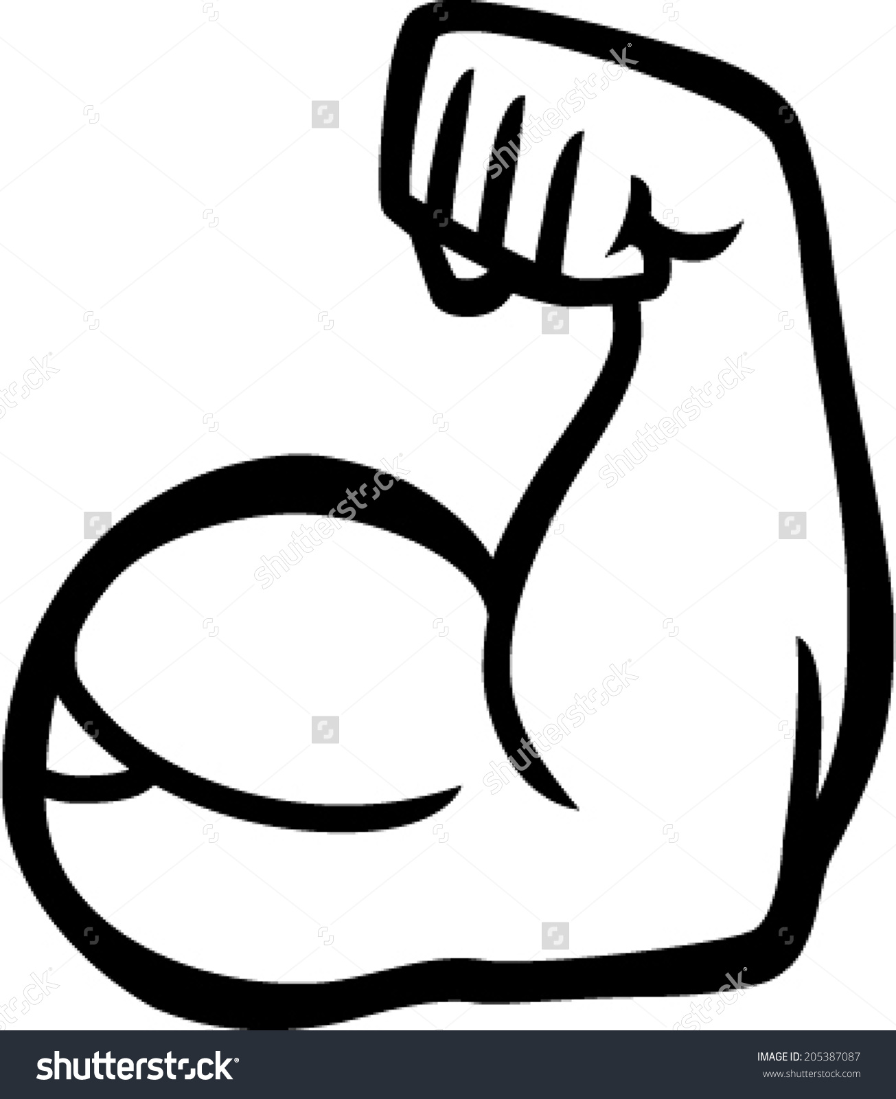 1305x1600 Arm Strength Clipart