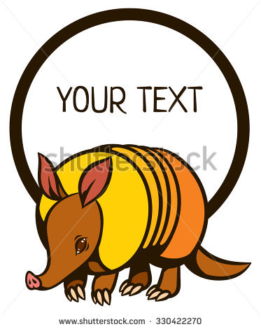 373x470 Armadillo Clipart Mascot