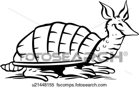 450x284 Clipart Of , Animal, Armadillo, Cartoons, Desert, Southwest, Texas