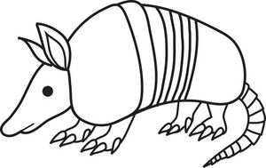 300x189 Free Armadillo Clip Art Image Clipart Panda