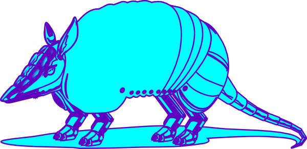 600x291 Armadillo Clip Art