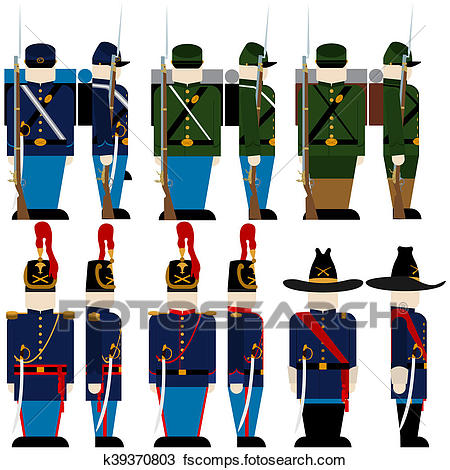 450x470 Drawing Of The Armed Forces Of The Union Army K39370803