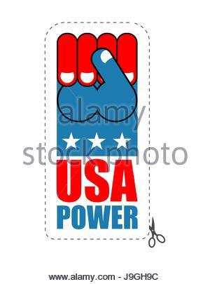 300x405 Usa Patriot Fist Emblem. Sign Of Strong America. Logo For Armed