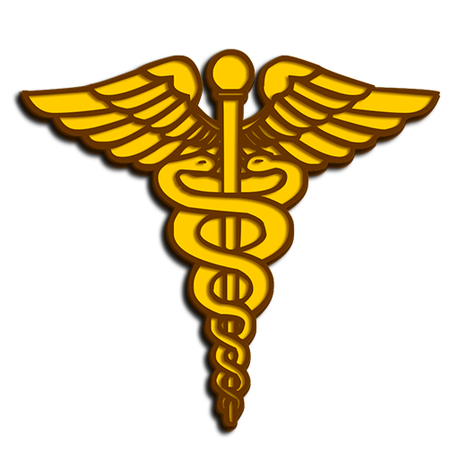 512x512 Army Medical Corps Caduceus Logo Clipart Image