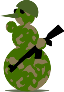 207x297 Snowman Military Clip Art