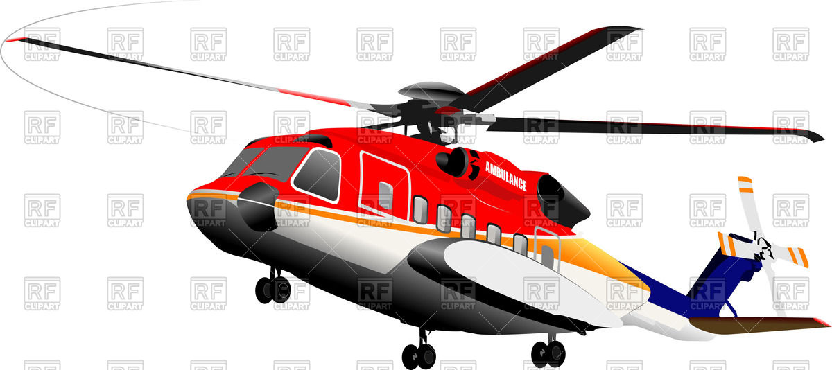 1200x534 Ambulance Helicopter Royalty Free Vector Clip Art Image