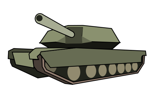 499x320 Free Green Army Tank Clip Art