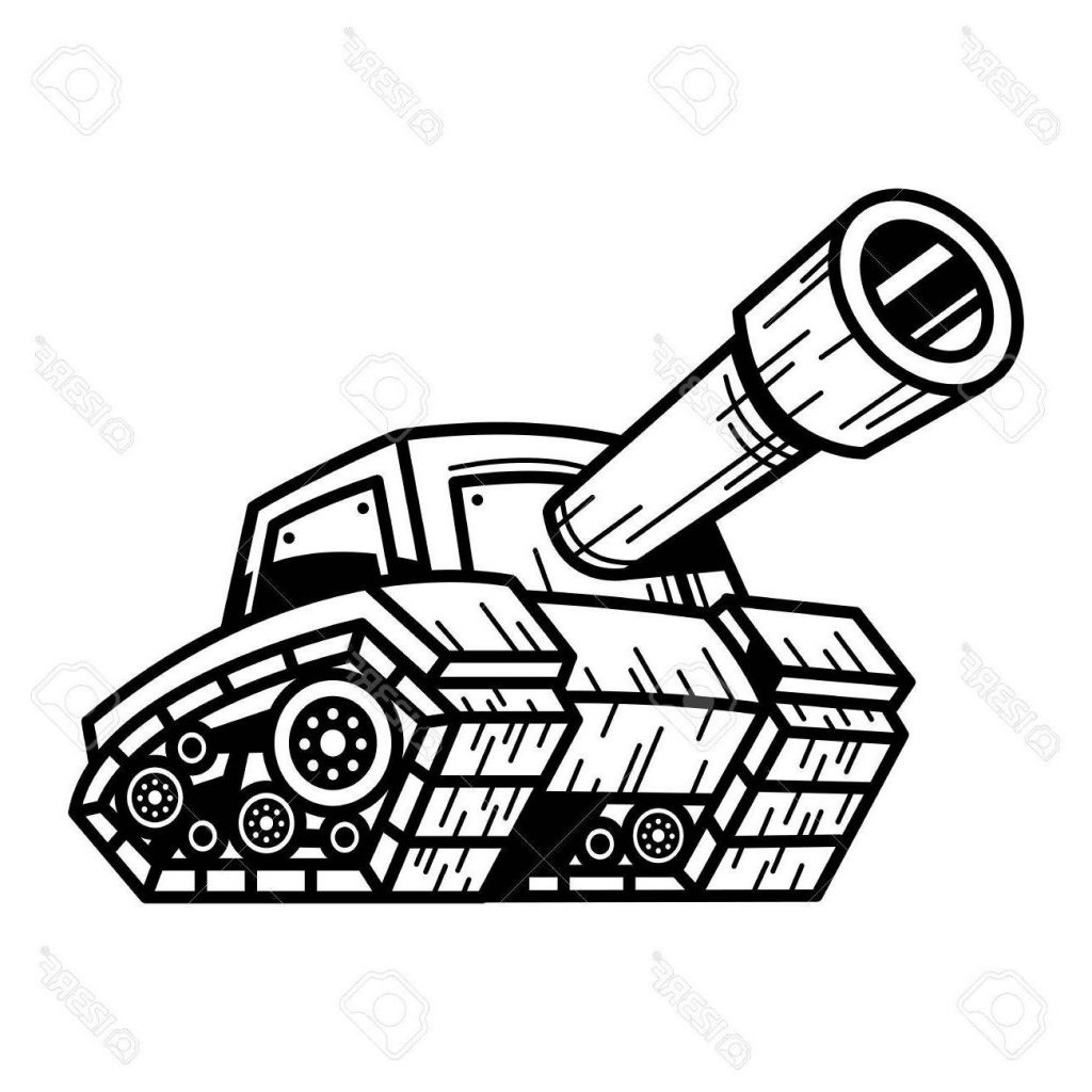 1024x1024 Unique Cartoon Army Tank Stock Vector Cdr