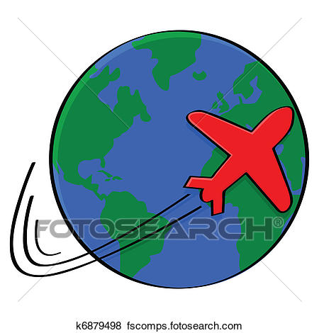 450x470 Clip Art Of Around The World K6879498