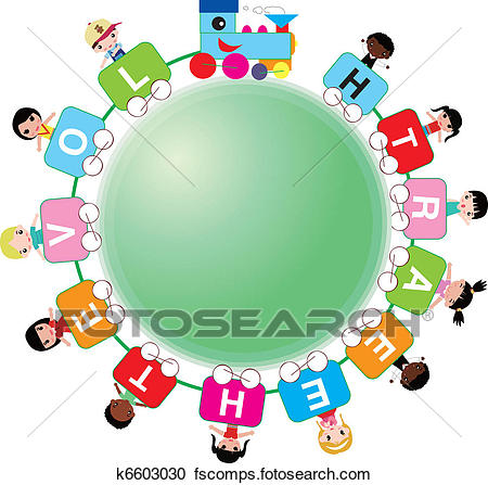 450x447 Clipart Of Kids Around The World K6603030