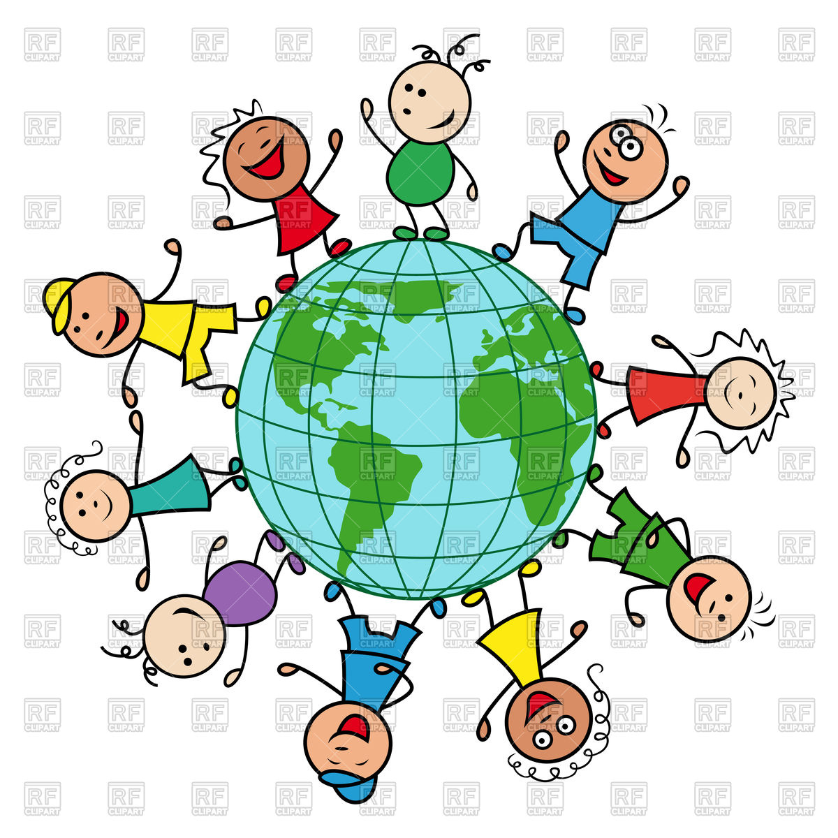 1200x1200 Happy Children Of Different Nationalities Together Around