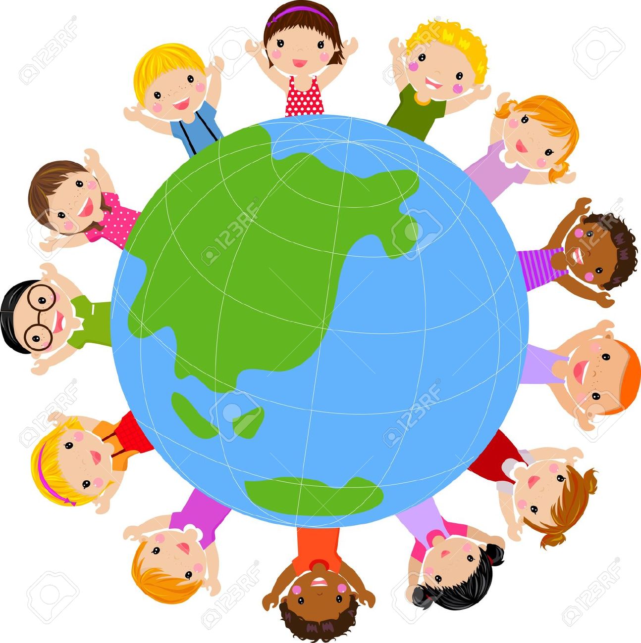 1294x1300 Kids Around The World Cliparts