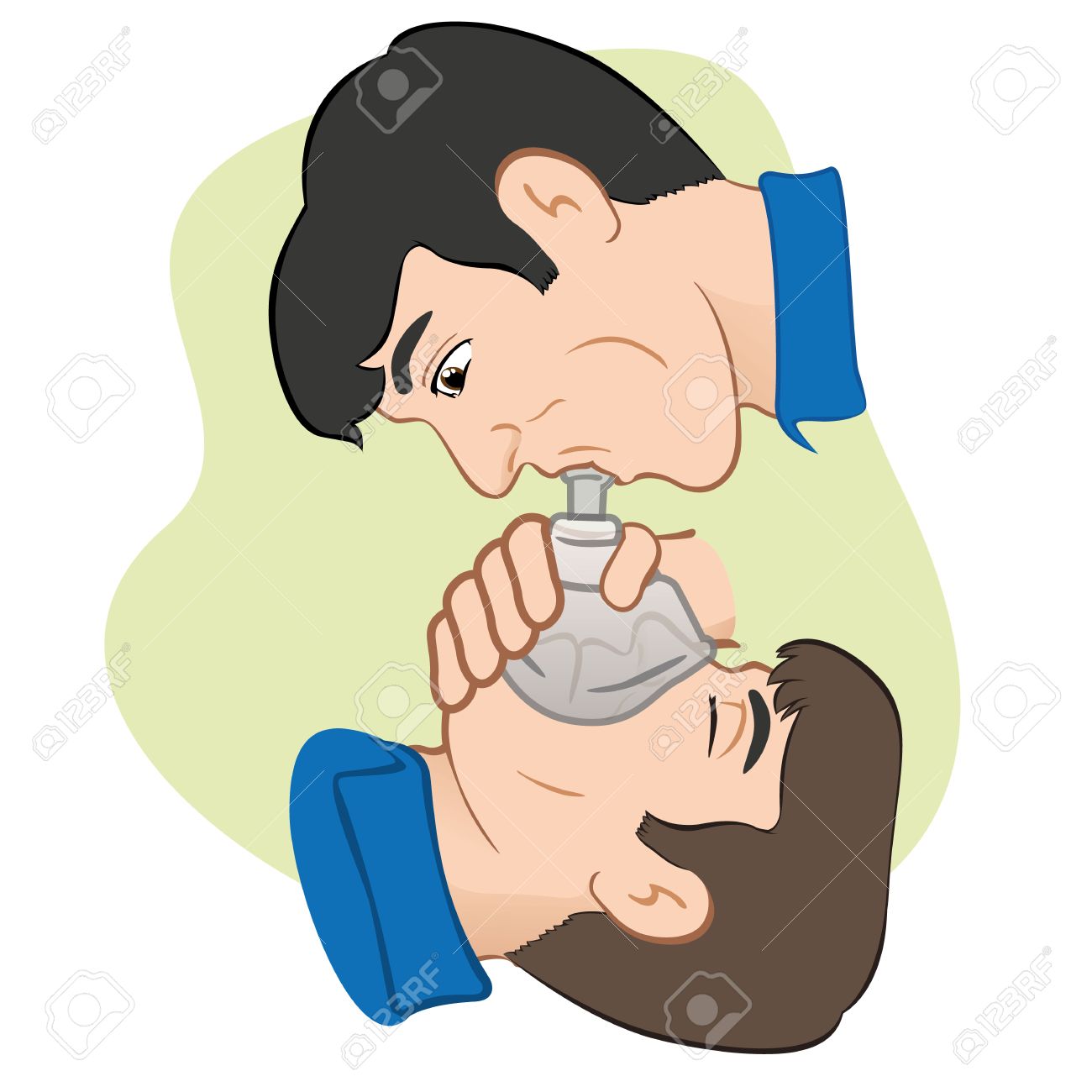1300x1300 Illustration Of A Person With Respiratory Arrest Being Revived